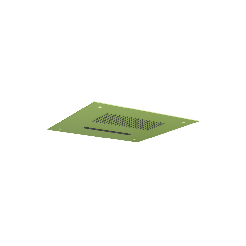 15" Stainless Steel Flush Mount Rainhead With Cascade Waterfall | Isenberg Green
