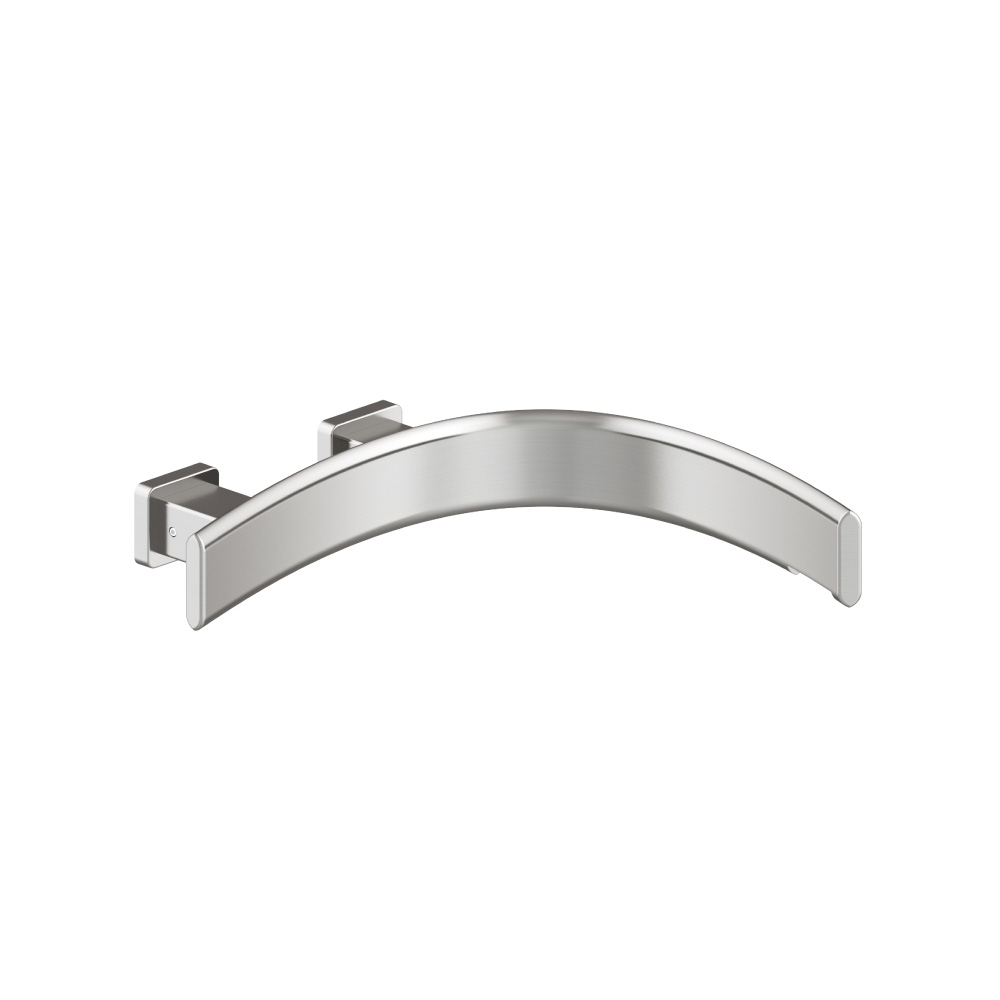 Wall Mount Tub Spout - Right Facing Curvature | Brushed Nickel PVD