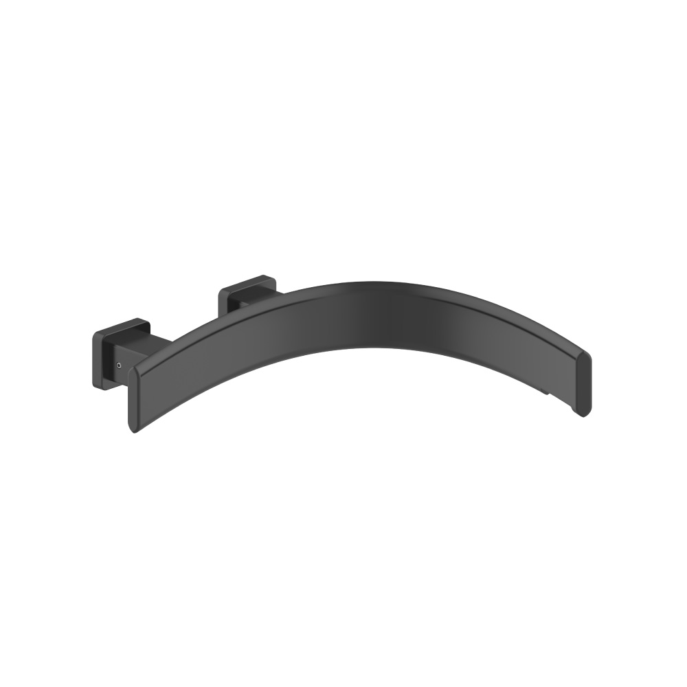 Wall Mount Tub Spout - Right Facing Curvature | Matte Black