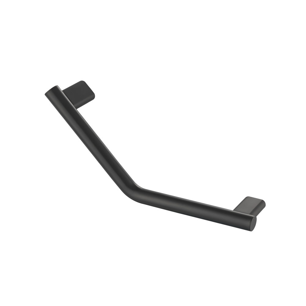 Angled Shower Grab Bar  - 18" | Matte Black