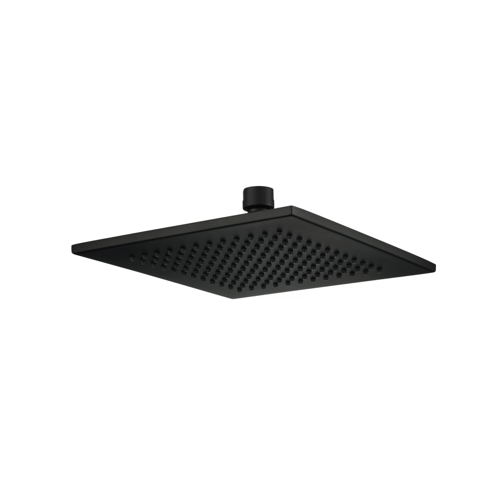 8" Solid Brass Showerhead / Rainhead - Square | Matte Black