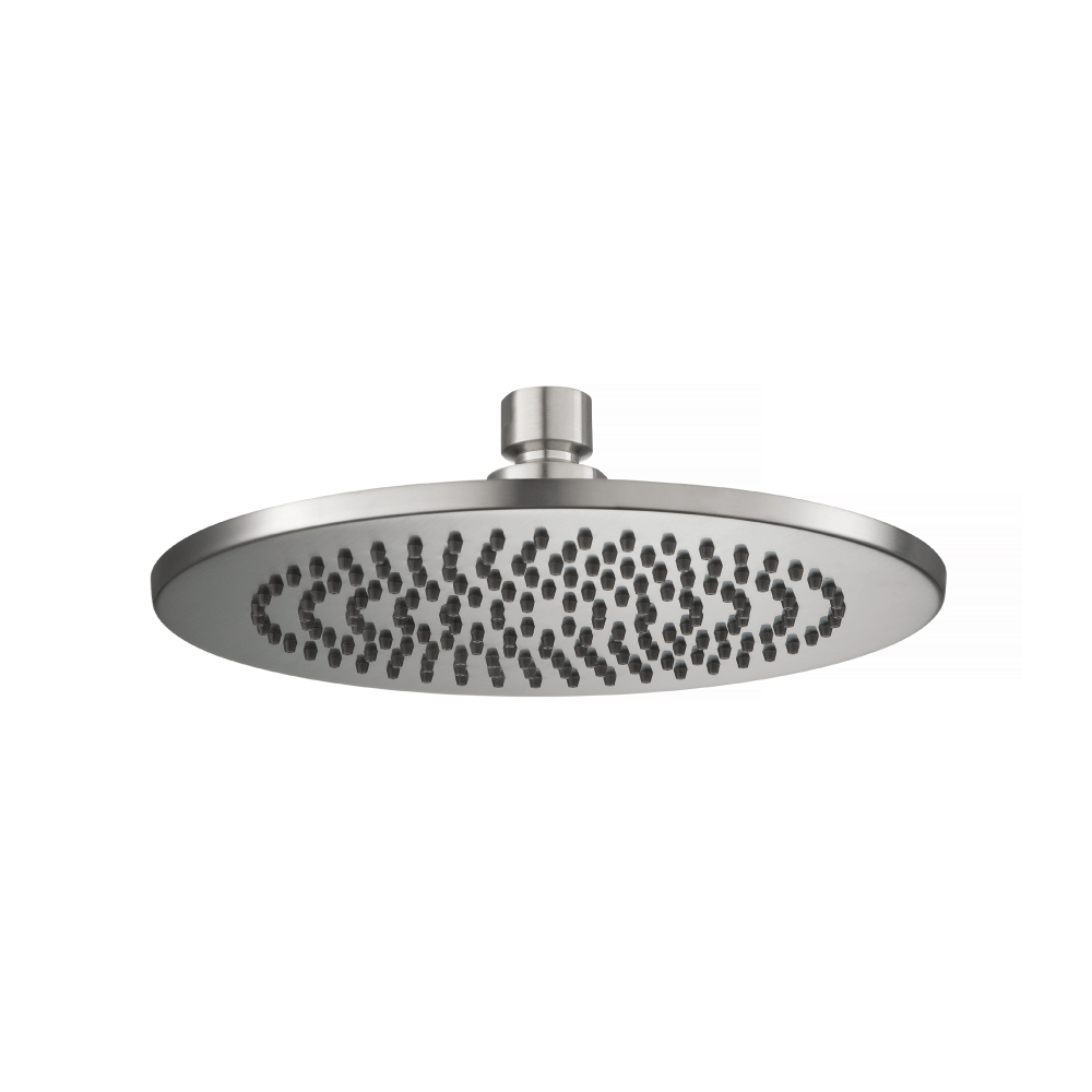 8" Solid Brass Showerhead / Rainhead - Round | Brushed Nickel PVD