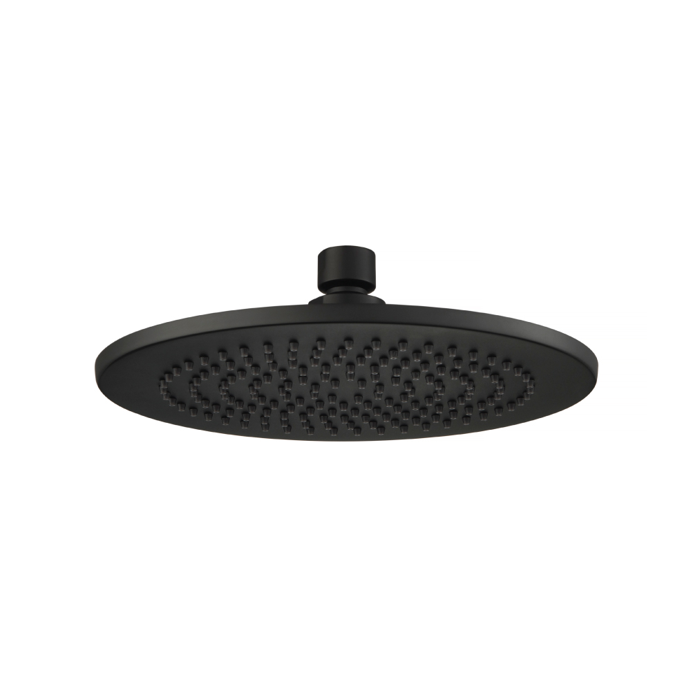 8" Solid Brass Showerhead / Rainhead - Round | Matte Black