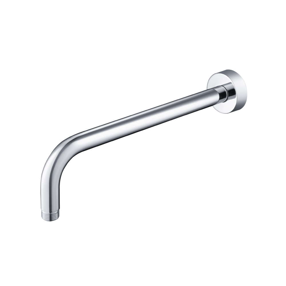Wall Mount Round Shower Arm - 12" (300mm) - With Flange | Chrome