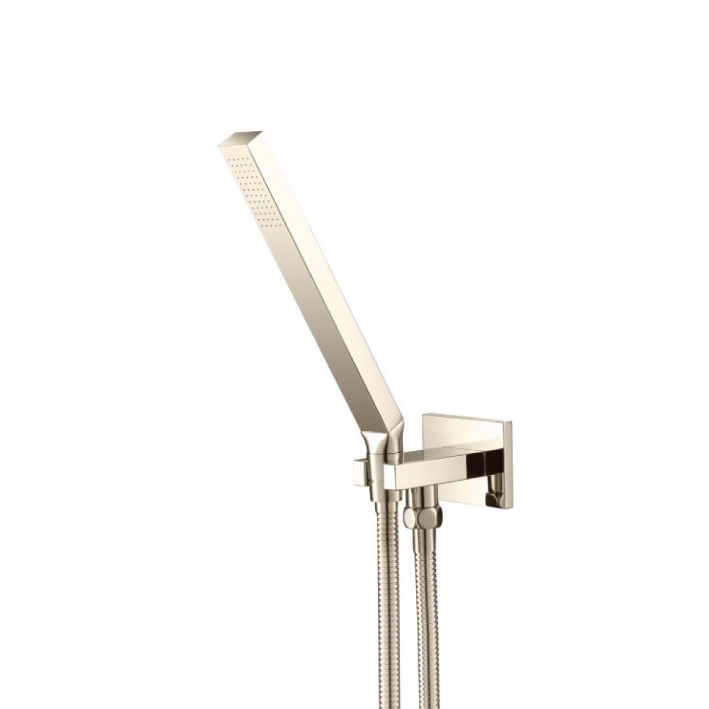 Hand Shower Set With Wall Elbow, Holder and Hose | Polished Nickel PVD