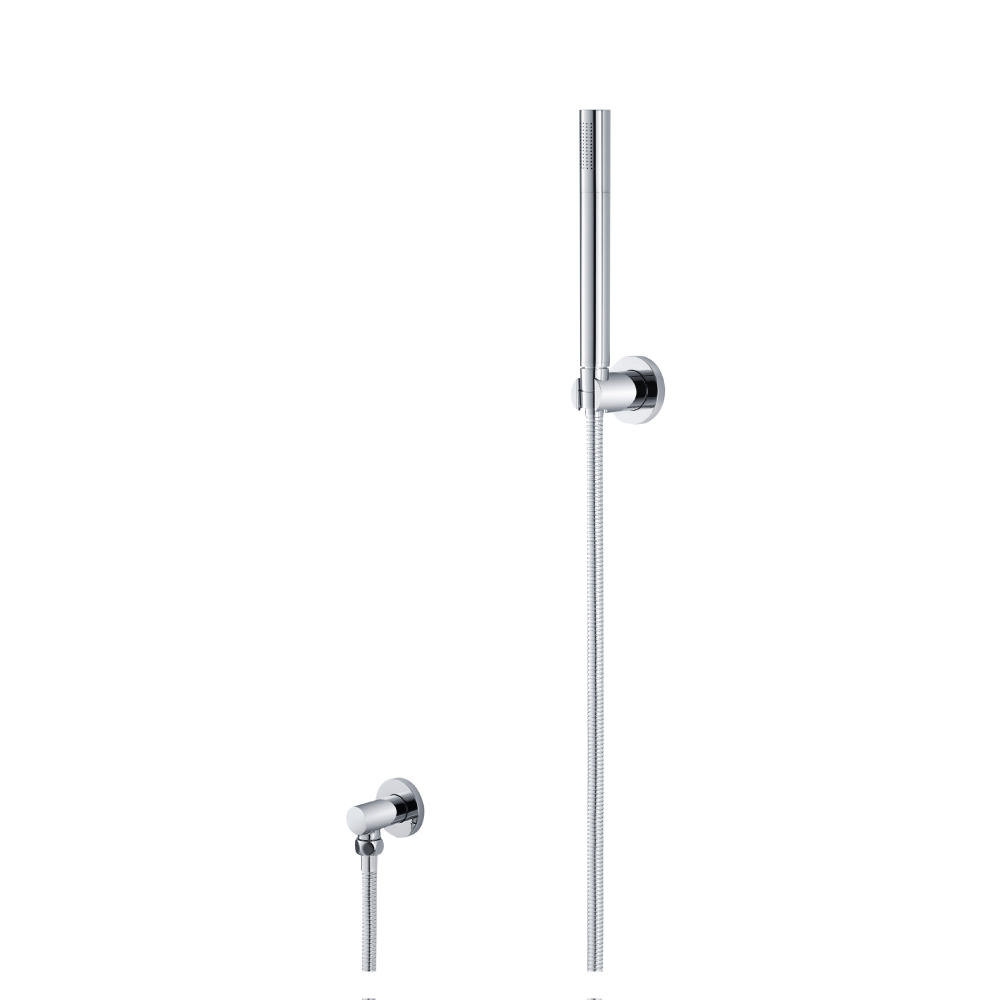 Hand Shower Set With Wall Elbow, Holder and Hose | Polished Nickel PVD