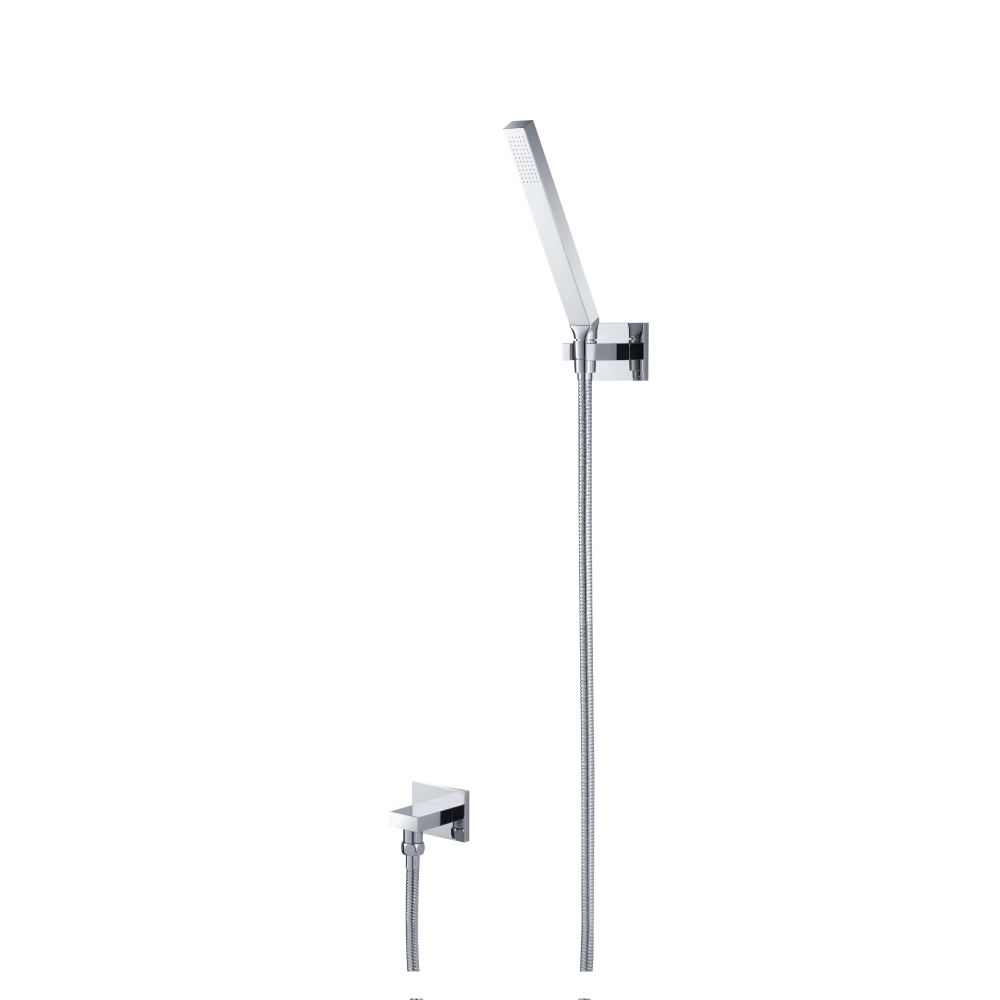 Hand Shower Set With Wall Elbow, Holder and Hose | Polished Nickel PVD