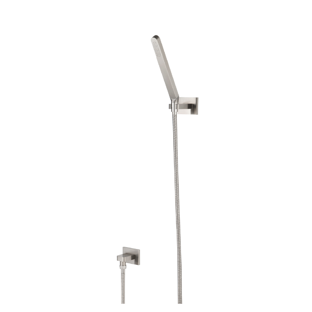 Hand Shower Set With Wall Elbow, Holder and Hose | Brushed Nickel PVD