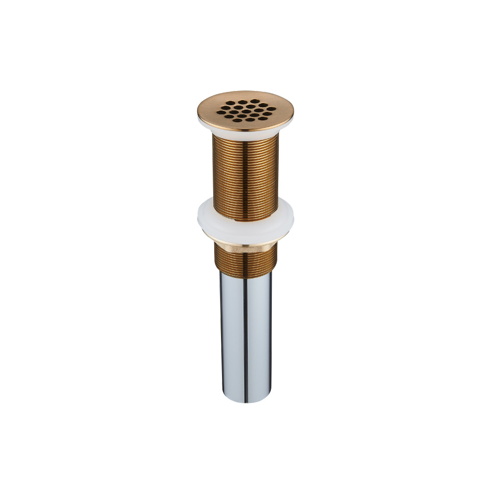 1-1/4" Sink Grid Drain without Overflow | Brushed Bronze PVD