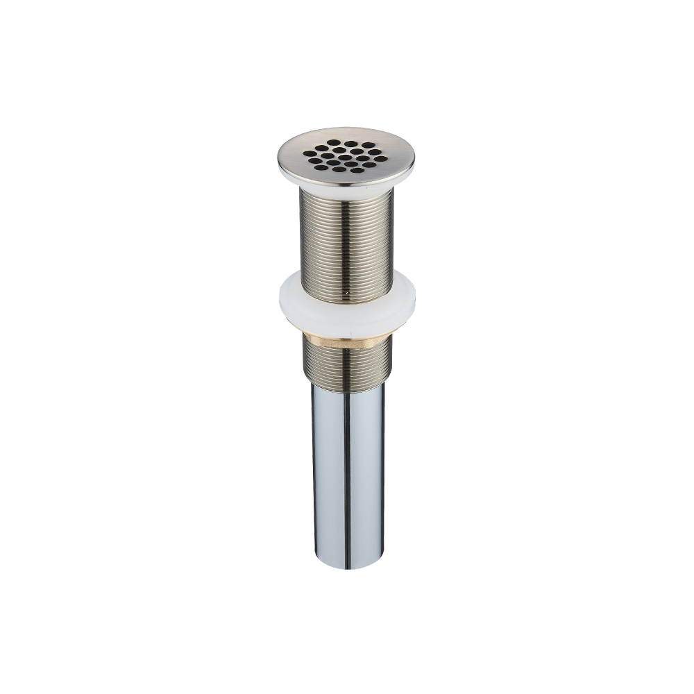 1-1/4" Sink Grid Drain without Overflow | Brushed Nickel PVD