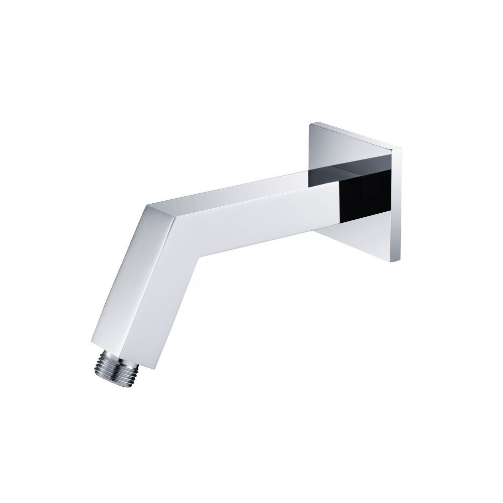 Square Shower Arm With Flange - 7" - With Flange | Polished Nickel PVD