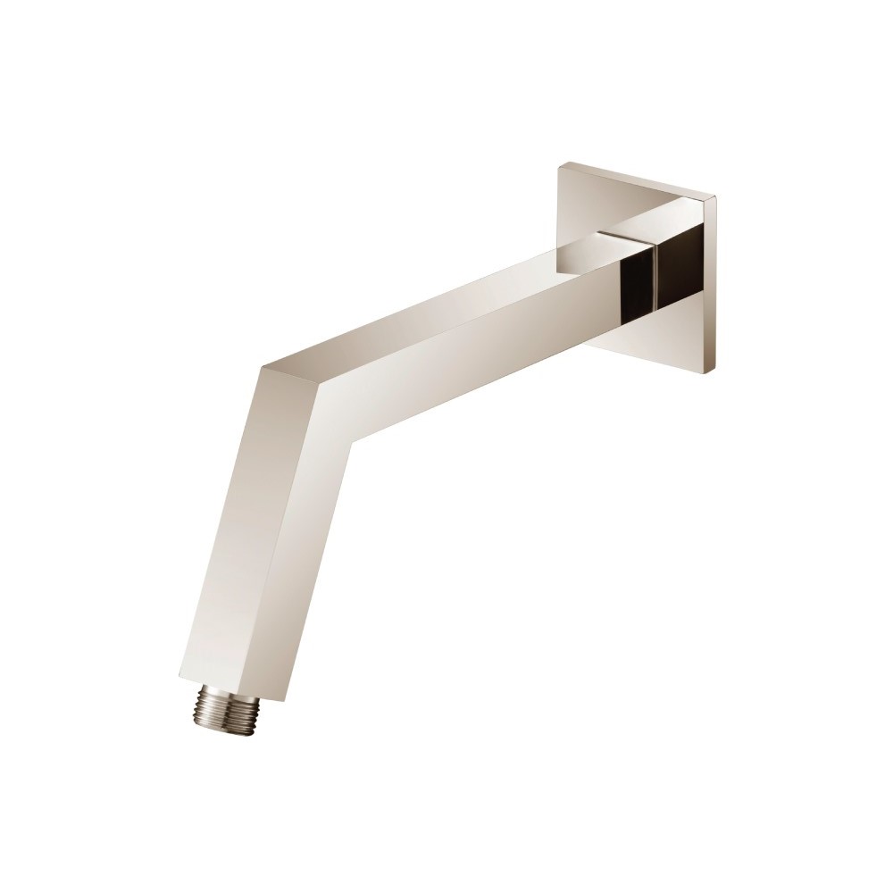 Square Shower Arm With Flange - 10" - With Flange | Polished Nickel PVD