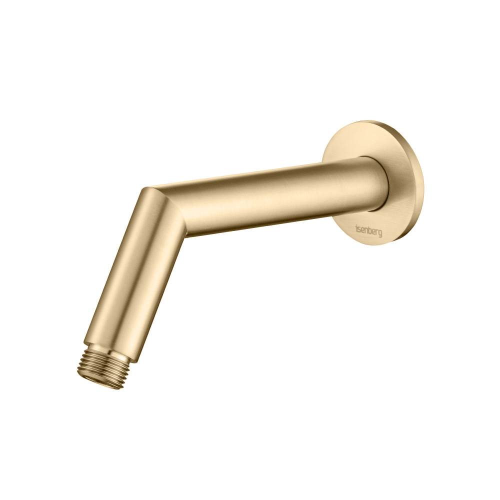 Round Shower Arm With Flange - 7" - With Flange | Brushed Bronze PVD