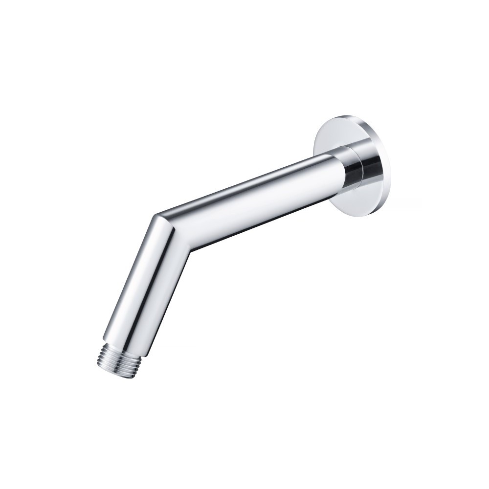 Round Shower Arm With Flange - 7" - With Flange | Polished Nickel PVD