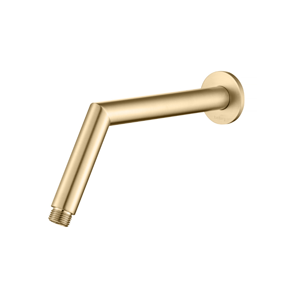 Round Shower Arm With Flange - 10" - With Flange | Brushed Bronze PVD