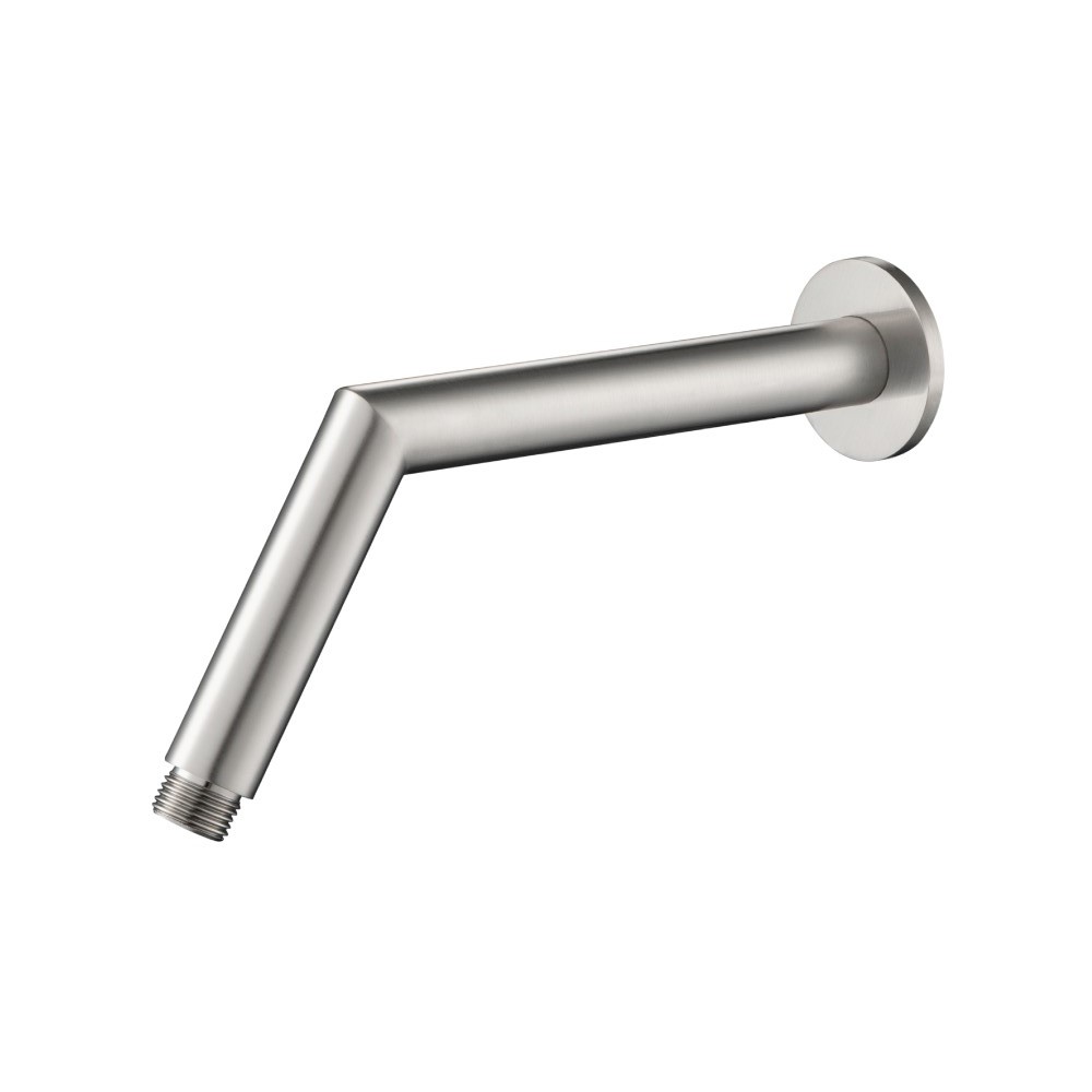 Round Shower Arm With Flange - 10" - With Flange | Brushed Nickel PVD