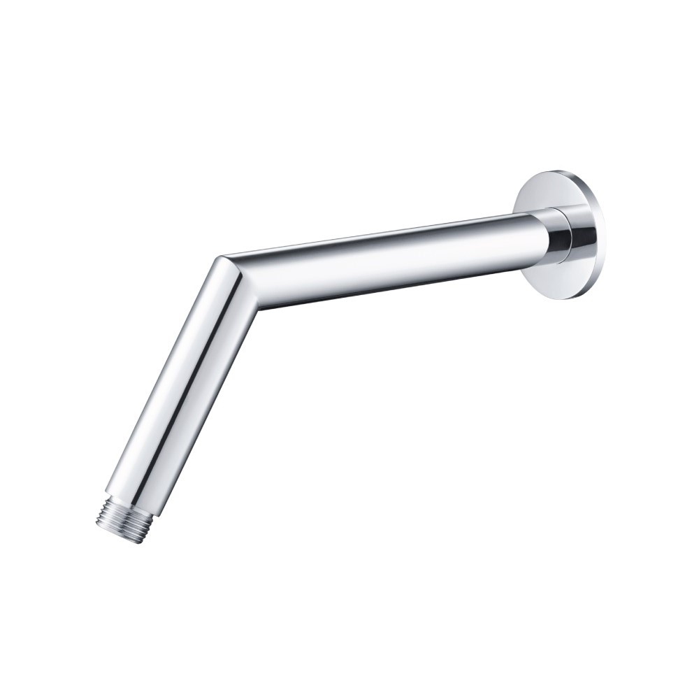 Round Shower Arm With Flange - 10" - With Flange | Chrome
