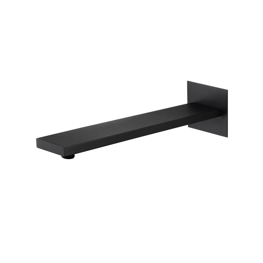 Wall Mount Shower Arm - 16" (400mm) - With Flange | Matte Black