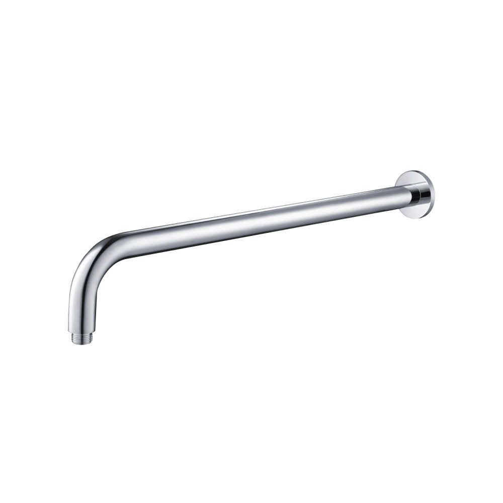 Wall Mount Round Shower Arm - 20" - With Flange | Chrome
