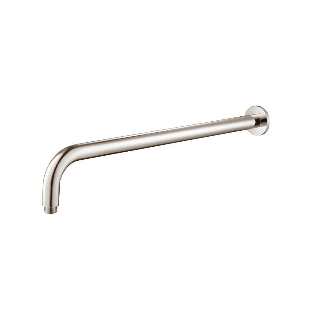 Wall Mount Round Shower Arm - 20" - With Flange | Polished Nickel PVD
