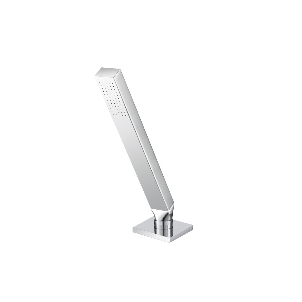 Deck Mount Hand Held Holder With Hose | Chrome