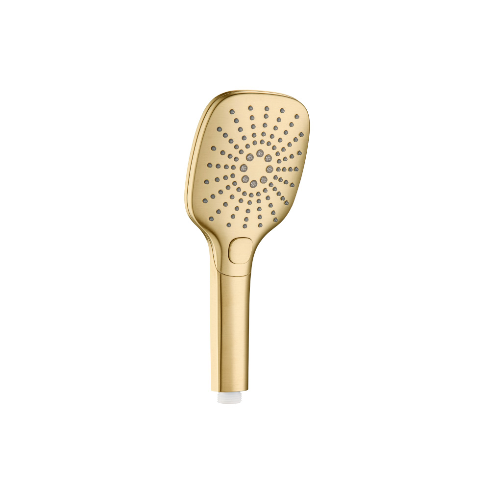 3-Function ABS Hand Held Shower Head - 125mm | Satin Brass PVD