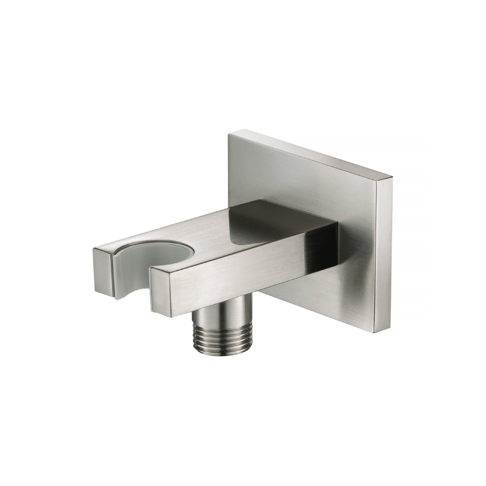 Wall Elbow With Holder Combo | Brushed Nickel PVD