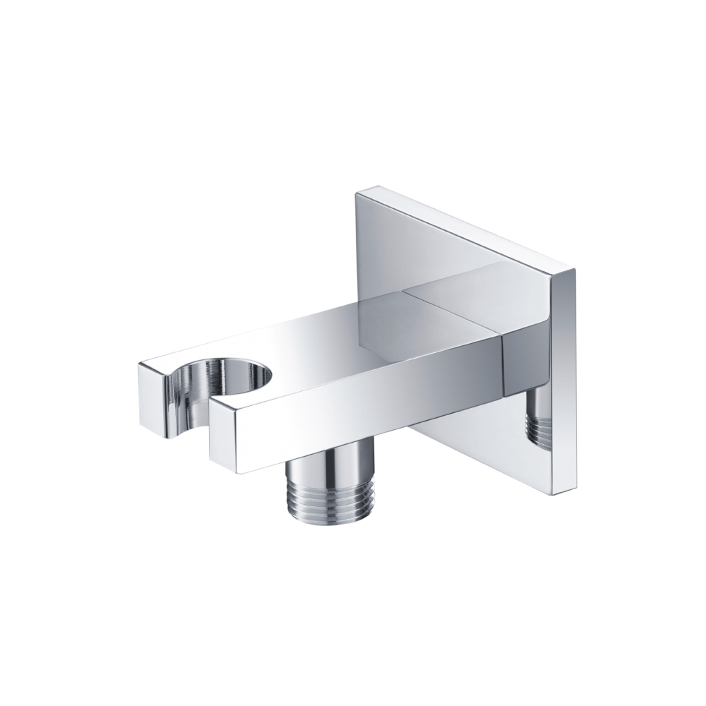Wall Elbow With Holder Combo | Chrome