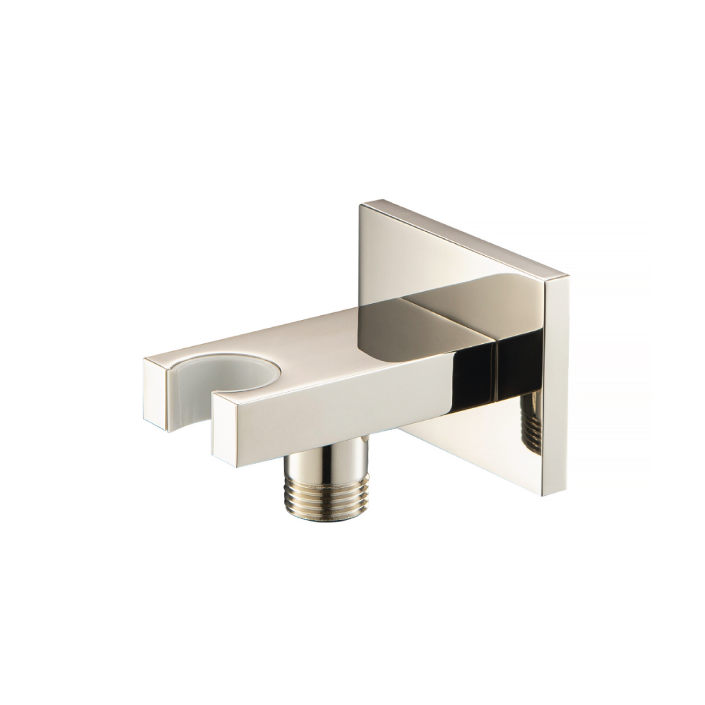 Wall Elbow With Holder Combo | Polished Nickel PVD