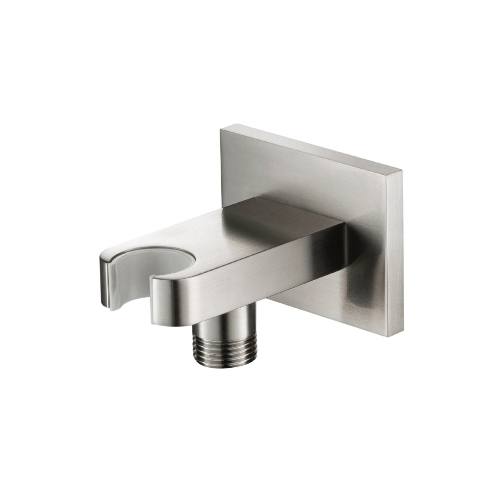 Wall Elbow With Holder Combo | Brushed Nickel PVD