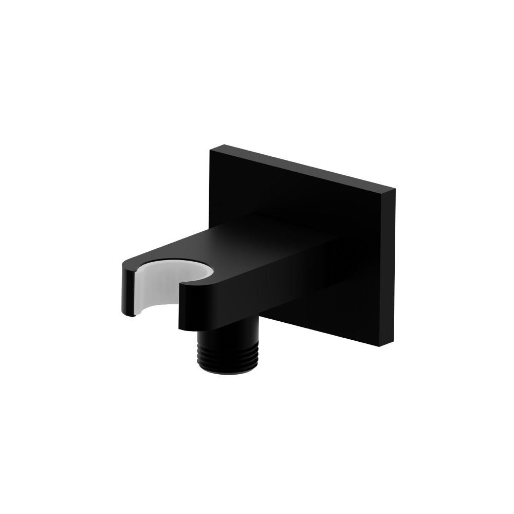 Wall Elbow With Holder Combo | Gloss Black