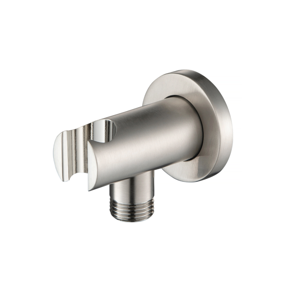 Wall Elbow With Holder | Brushed Nickel PVD