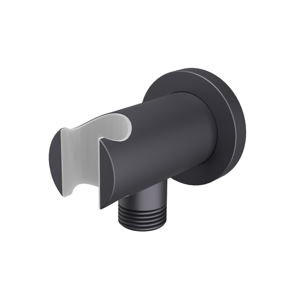 Wall Elbow With Holder | Dark Grey