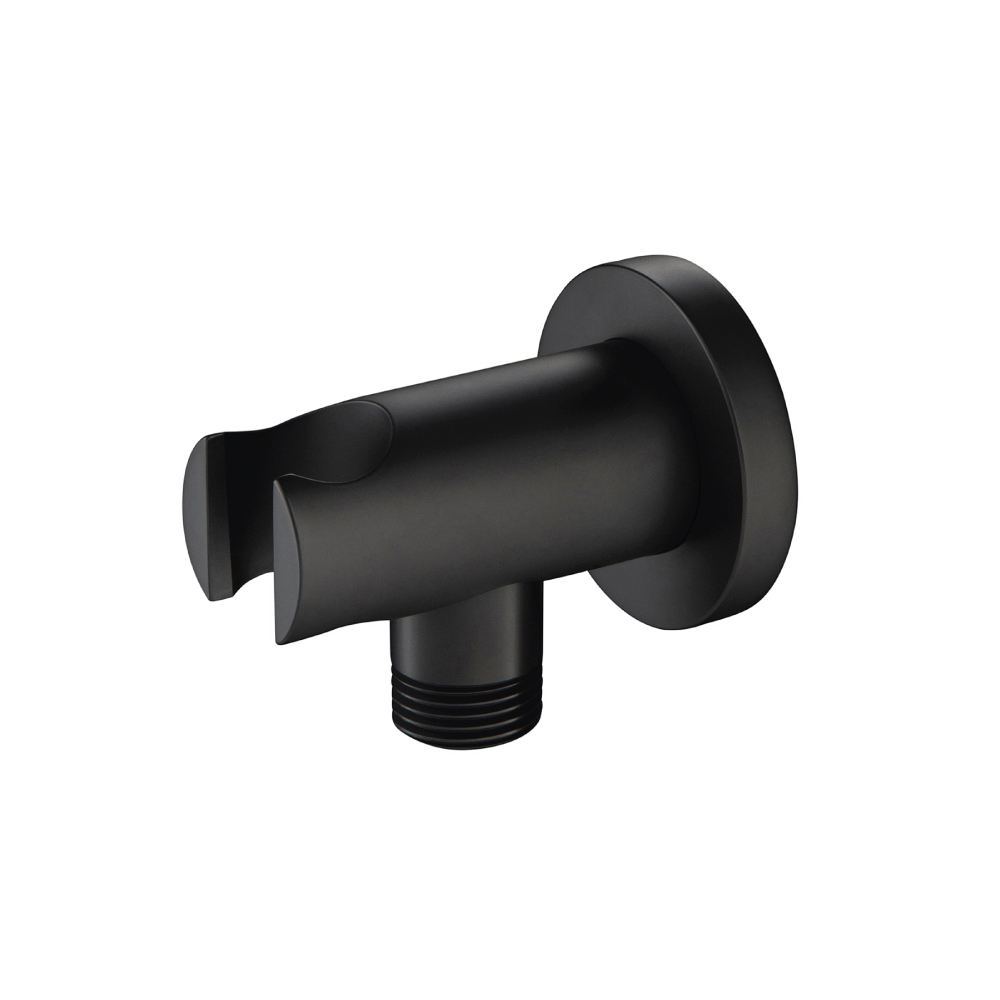 Wall Elbow With Holder | Matte Black