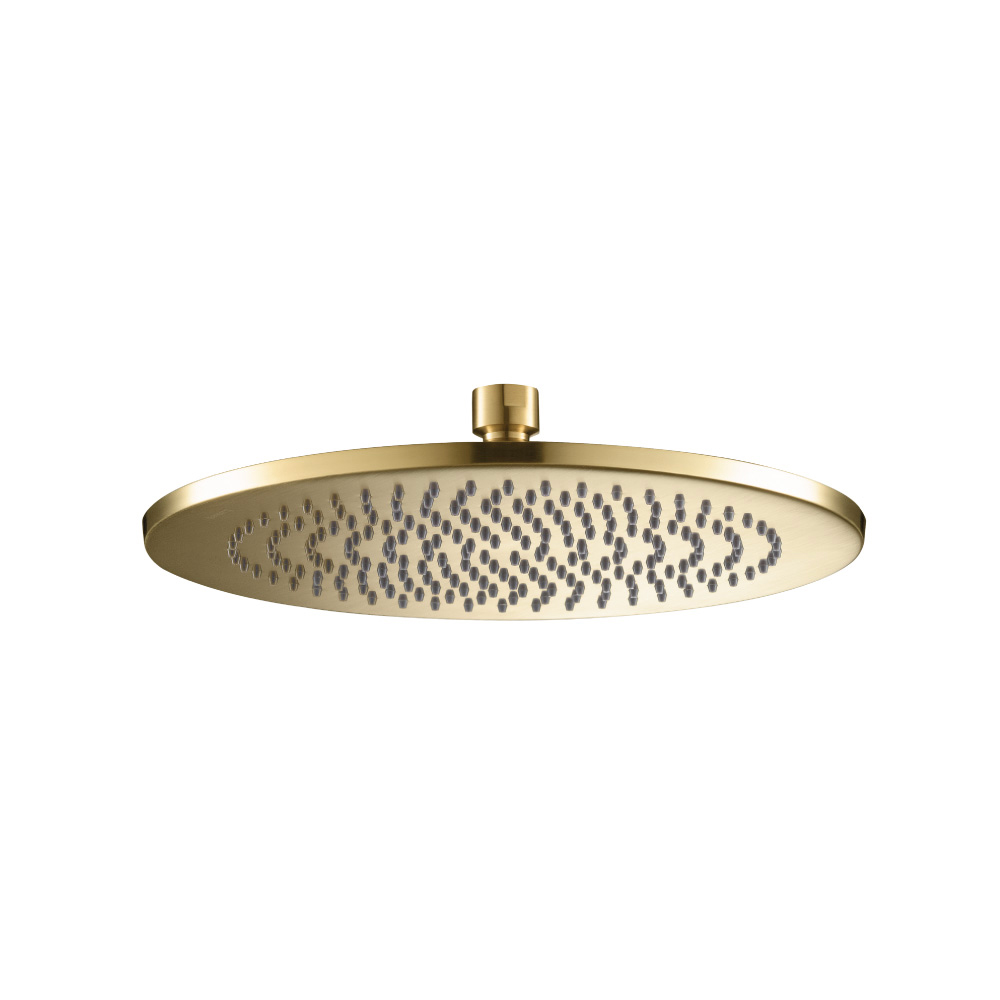 10" Solid Brass Showerhead / Rainhead | Satin Brass PVD