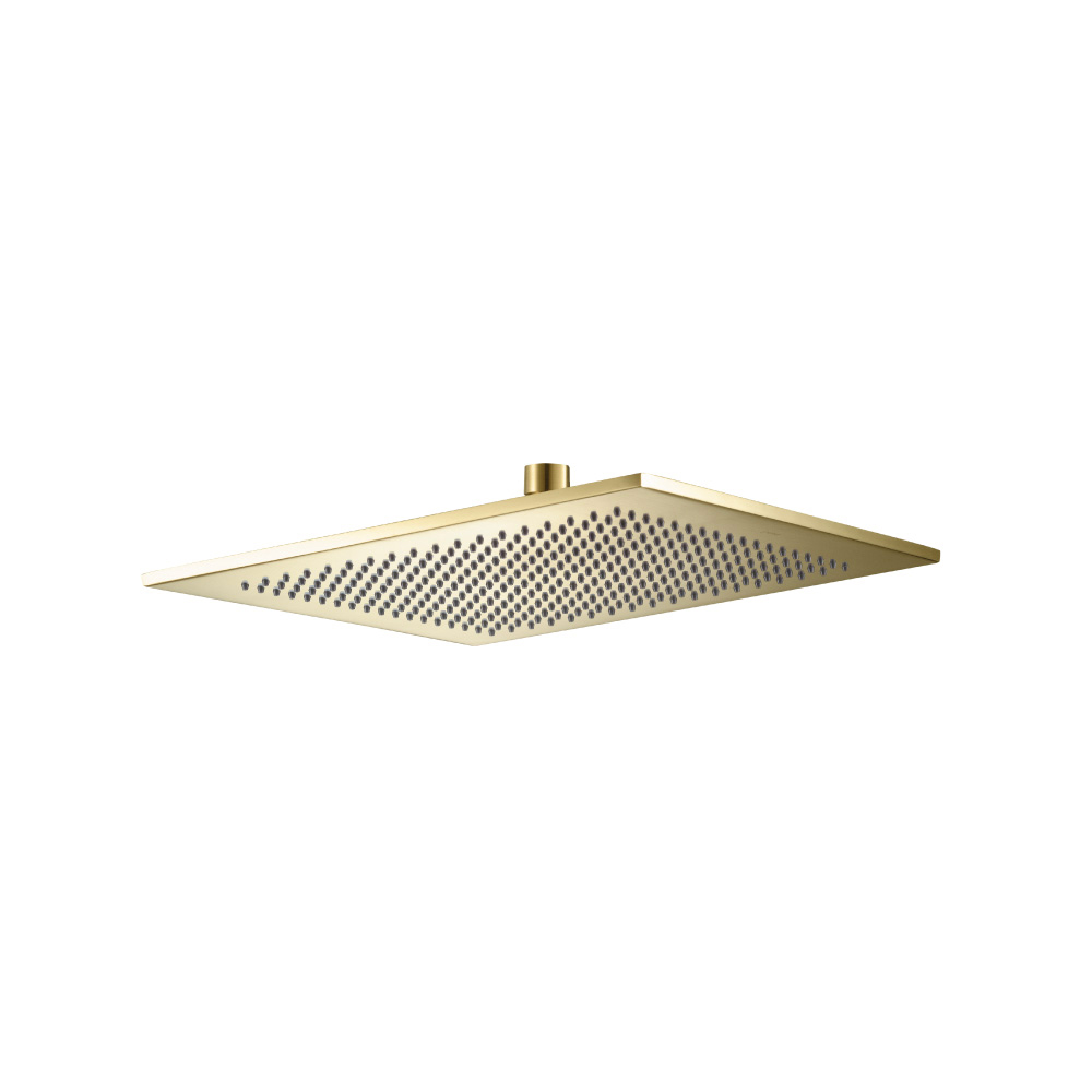 12" Solid Brass Showerhead / Rainhead | Satin Brass PVD