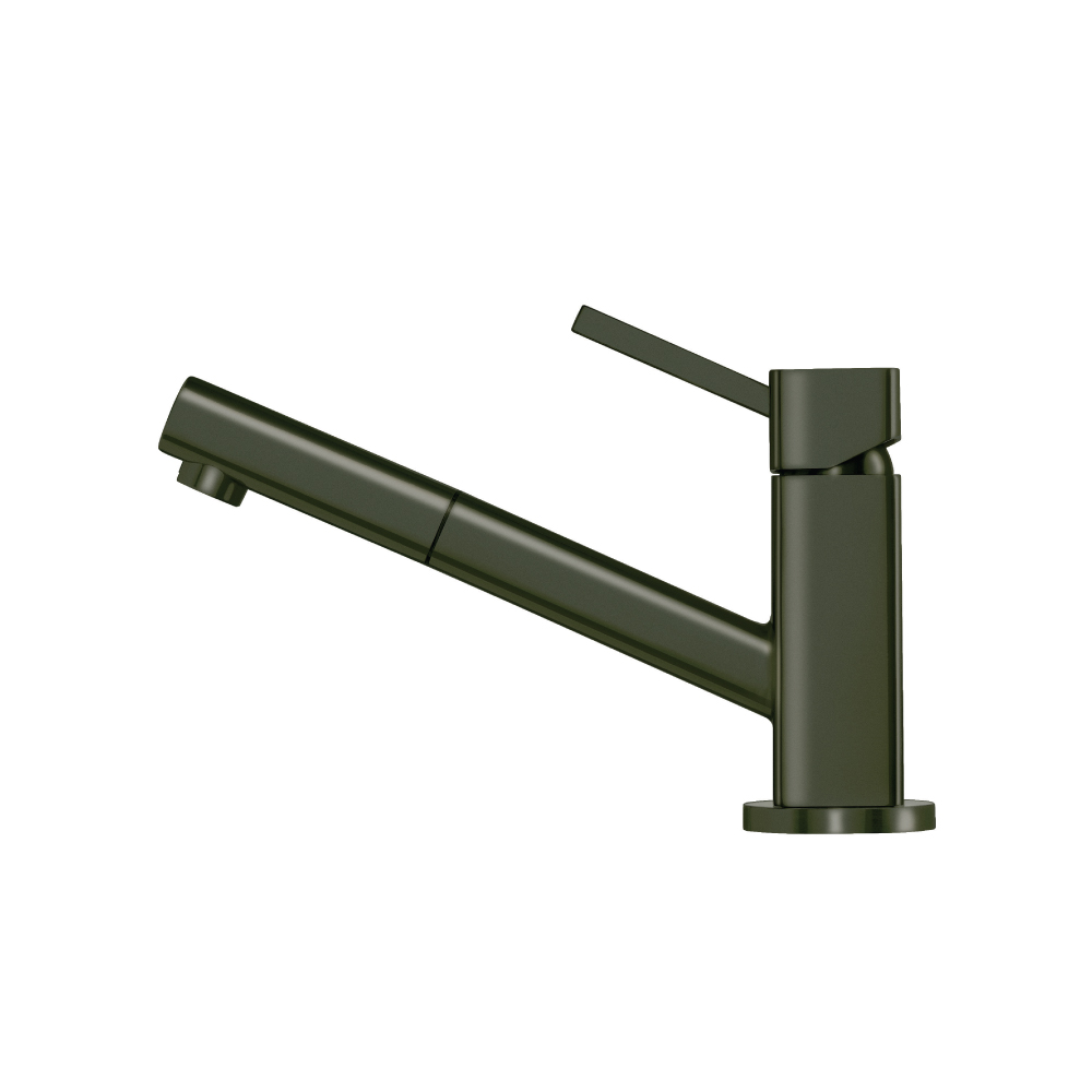 Smallie - Stainless Steel Kitchen Faucet With Pull Out | Dark Green