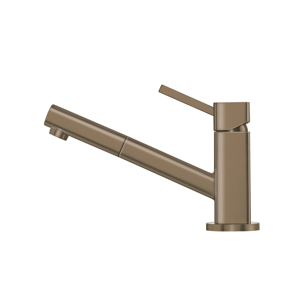 Smallie - Stainless Steel Kitchen Faucet With Pull Out | Dark Tan