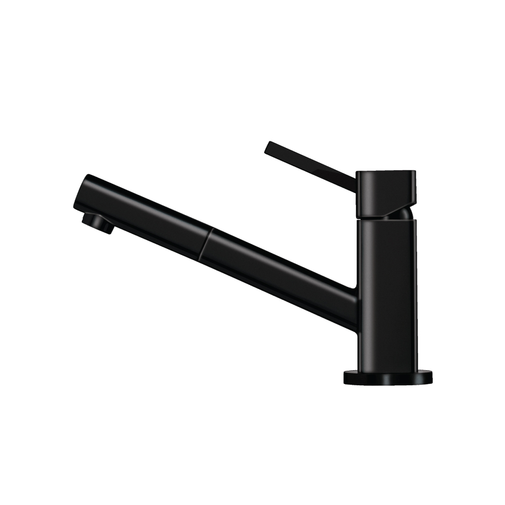 Smallie - Stainless Steel Kitchen Faucet With Pull Out | Gloss Black