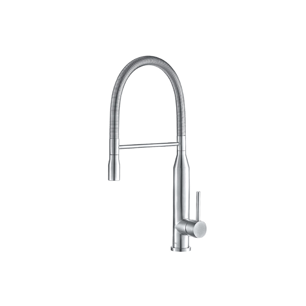 Glatt - Semi-Professional Dual Spray Stainless Steel Kitchen Faucet With Pull Out | Gloss White