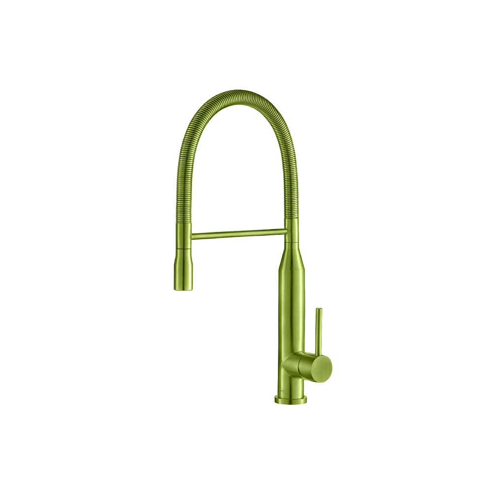Glatt - Semi-Professional Dual Spray Stainless Steel Kitchen Faucet With Pull Out | Isenberg Green