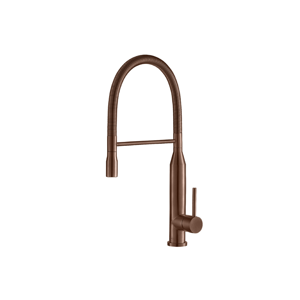 Glatt - Semi-Professional Dual Spray Stainless Steel Kitchen Faucet With Pull Out | Vortex Brown