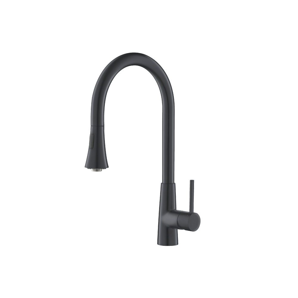 Zest - Dual Spray Stainless Steel Kitchen Faucet With Pull Out | Rock Grey