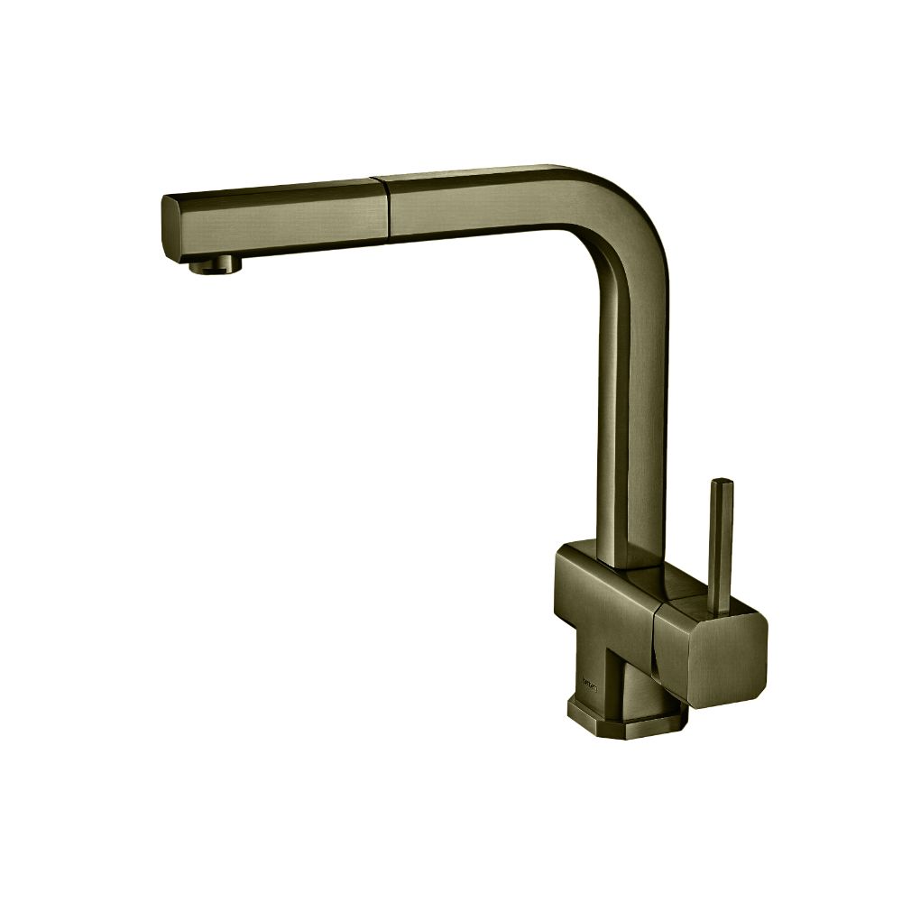 Cito - Dual Spray Stainless Steel Kitchen Faucet With Pull Out | Army Green
