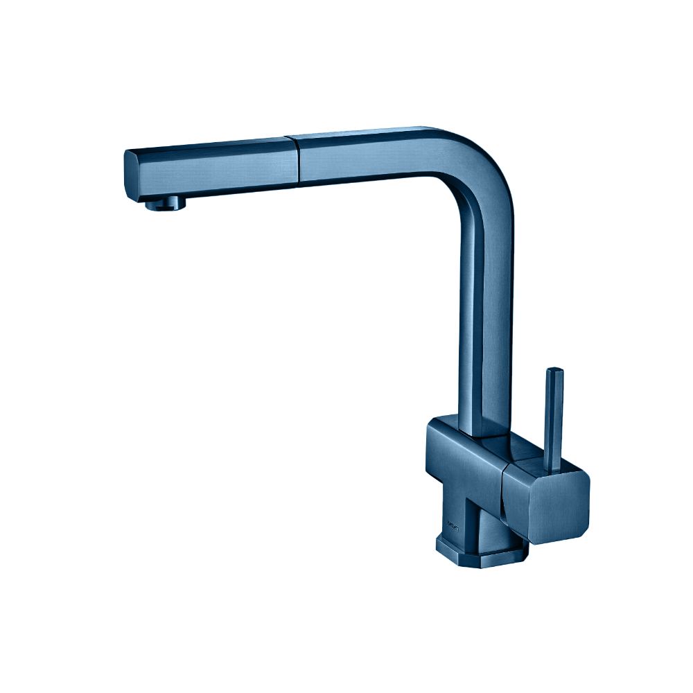 Cito - Dual Spray Stainless Steel Kitchen Faucet With Pull Out | Blue Platinum