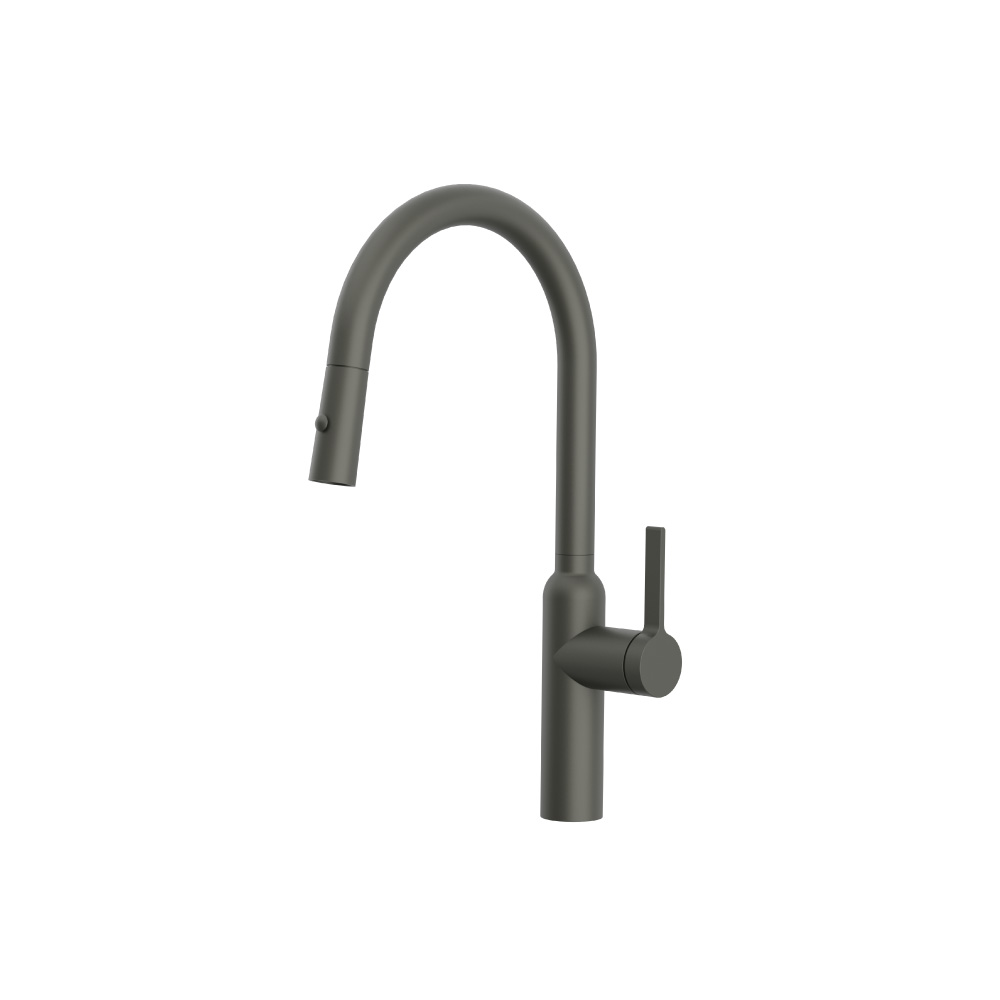 Ziel - Dual Spray Stainless Steel Kitchen Faucet With Pull Out | Dark Green