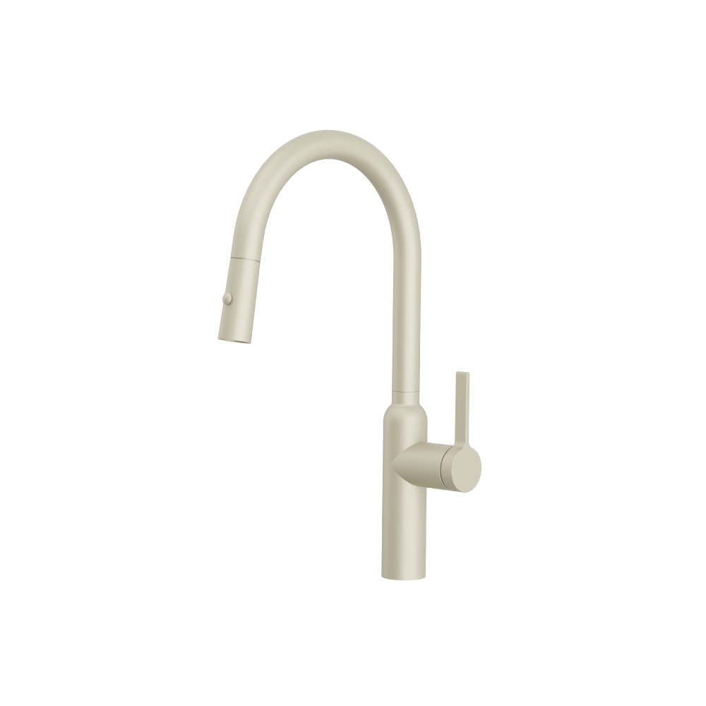 Ziel - Dual Spray Stainless Steel Kitchen Faucet With Pull Out | Light Tan