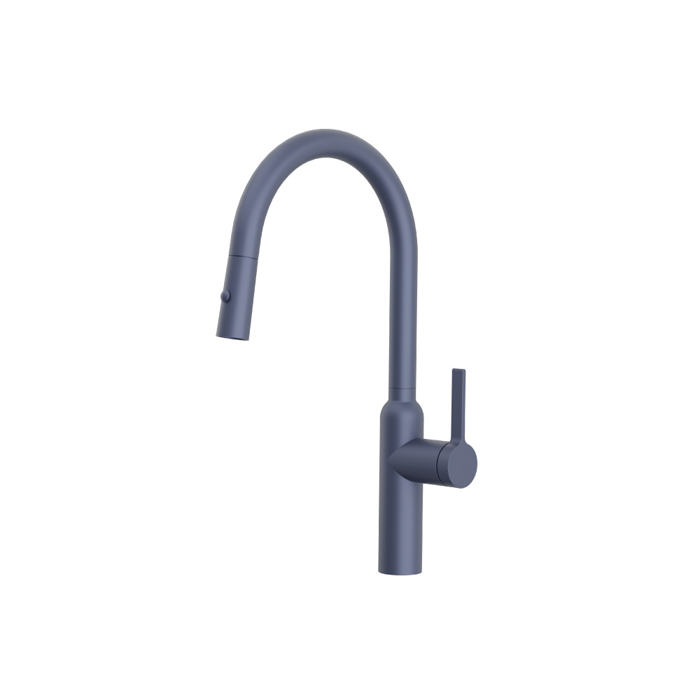 Ziel - Dual Spray Stainless Steel Kitchen Faucet With Pull Out | Navy Blue