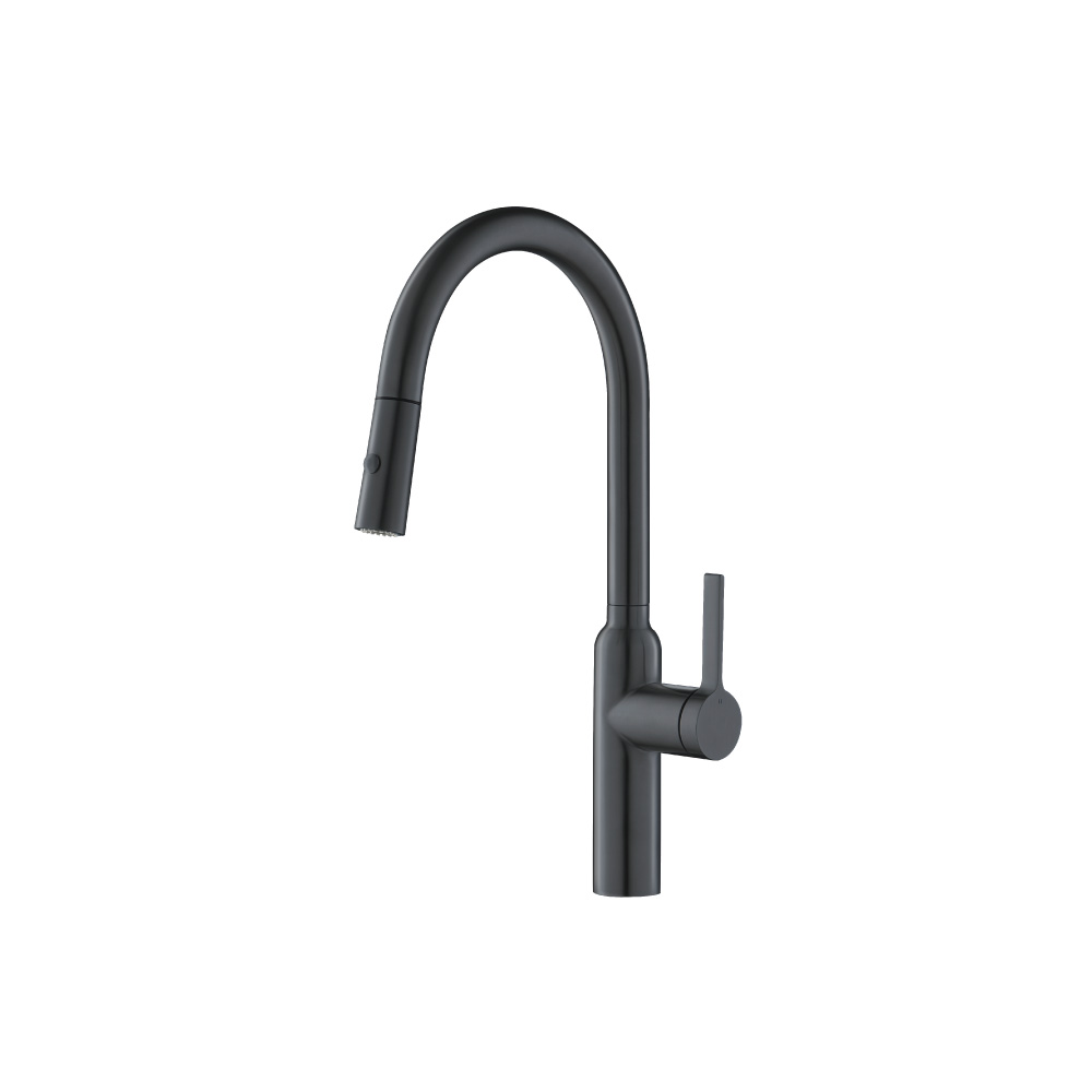 Ziel - Dual Spray Stainless Steel Kitchen Faucet With Pull Out | Rock Grey