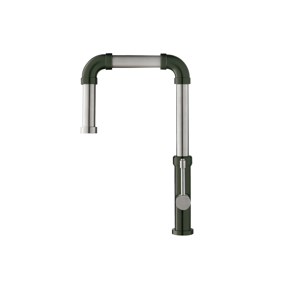 Tanz - Stainless Steel Kitchen Faucet With Side Sprayer | Dark Green